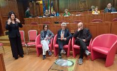 Gianluca Bocchinfuso con Gioia Molinari (IIS Oriani Mazzini) e Andrea Pellegatta (CFP Casoria)