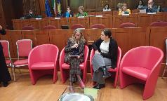Vittoria Brunelli con Beatrice Feudale (Flash Color s.p.a. - Multisala Le giraffe)