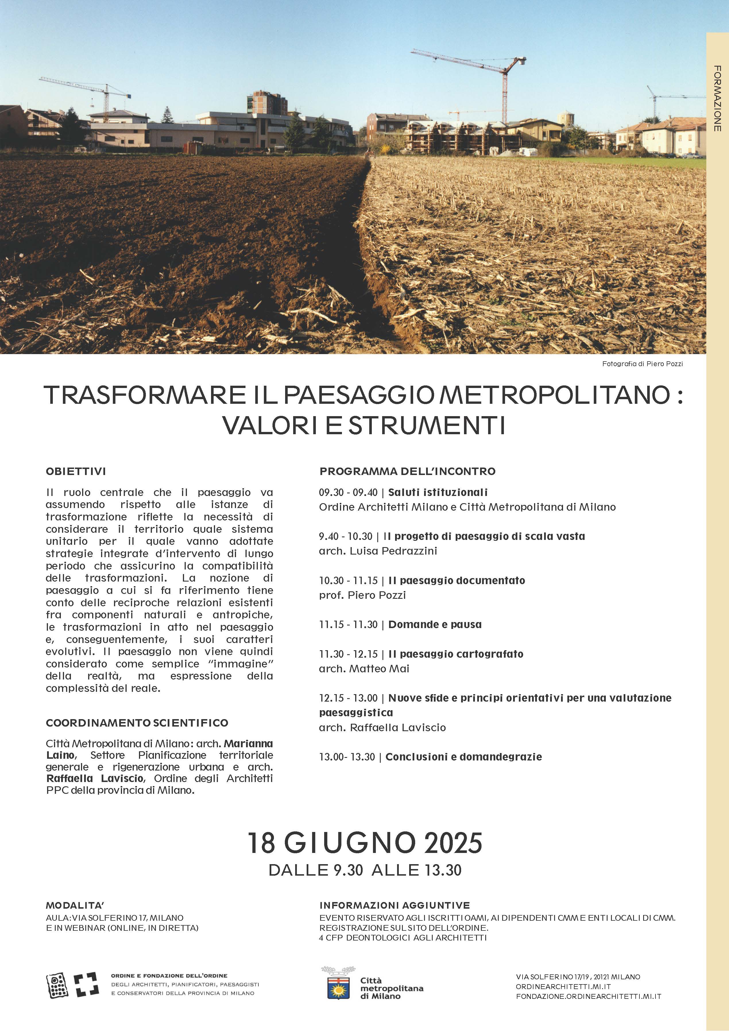 Programma del corso del 18 giugno 2025